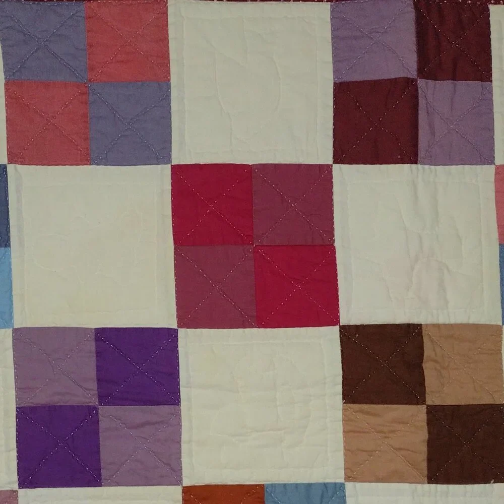 New hand made hand made beautiful lap quilt, wall hanging or baby quilt